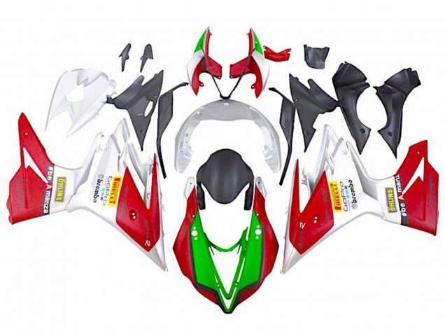 2013-2016 Triumph Daytona 675 Triple Motorcycle Fairings - White Red Green