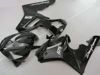 Cheap 2006-2008 Triumph Daytona 675 Triple Motorcycle Fairings - Glossy Black Matte Black