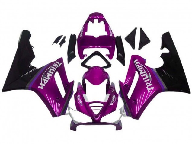 2009-2012 Triumph Daytona 675 Triple Motorcycle Fairings - Purple Glossy Black