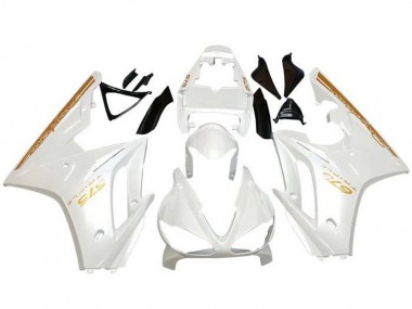 Cheap 2009-2012 Triumph Daytona 675 Triple Motorcycle Fairings - White Gold