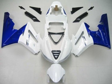 Cheap 2009-2012 Triumph Daytona 675 Triple Motorcycle Fairing - White Blue