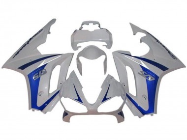 Cheap 2009-2012 Triumph Daytona 675 Triple Motorcycle Fairings - White Blue