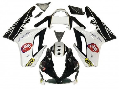 Cheap 2009-2012 Triumph Daytona 675 Triple Motorcycle Fairings - White Glossy Black HPi