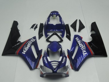 Cheap 2009-2012 Triumph Daytona 675 Triple Motorcycle Fairings - Blue Red Glossy Black