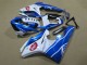 2009-2012 Triumph Daytona 675 Triple Motorcycle Fairings - White Blue Hpi