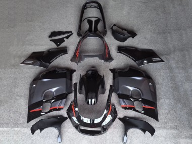 Cheap 1987-1988 Honda CBR1000F Hurricane Motorcycle Fairings - Glossy Black Matte Grey Red Line