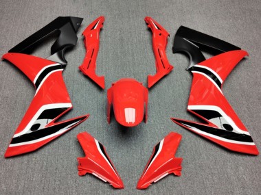 Cheap 2014-2016 Honda CBR650F Motorcycle Fairings - Red Matte Black