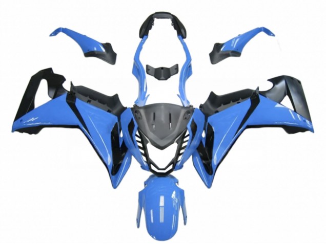 2014-2016 Honda CBR650F Motorcycle Fairings - Sky Blue Black