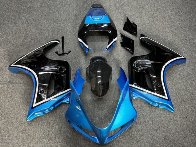 2003-2013 Suzuki SV650 Motorcycle Fairings - Glossy Blue Black