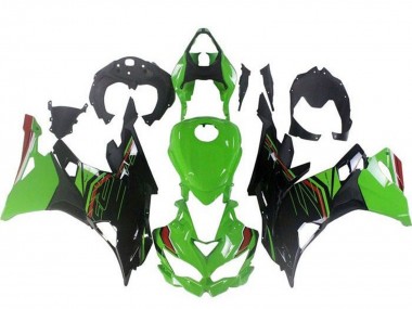 Cheap 2019-2025 Kawasaki ZX4R ZX-4RR Motorcycle Fairings - Green Black Red