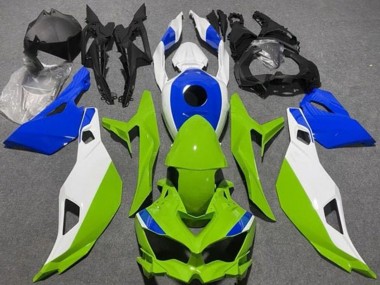 Cheap 2019-2025 Kawasaki ZX4R ZX-4RR Motorcycle Fairings - White Blue Green