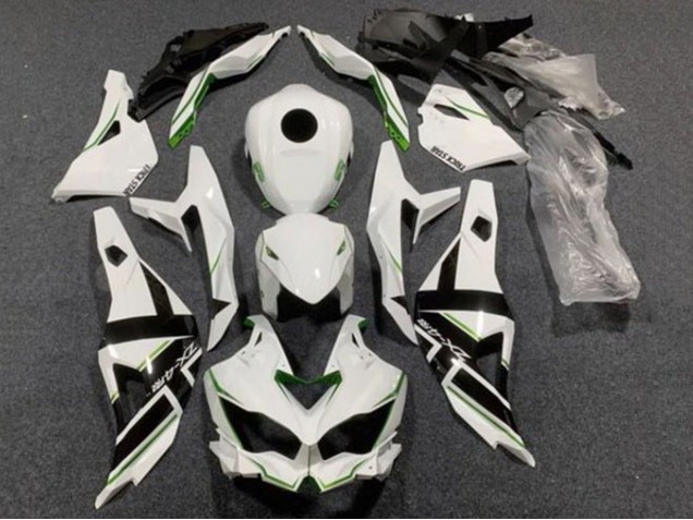 2019-2025 Kawasaki ZX4R ZX-4RR Motorcycle Fairings - White Black Green