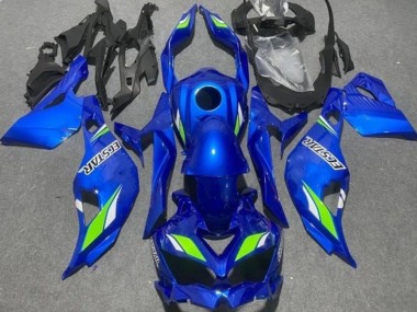 Cheap 2019-2025 Kawasaki ZX4R ZX-4RR Motorcycle Fairings - Blue Green Ecstar