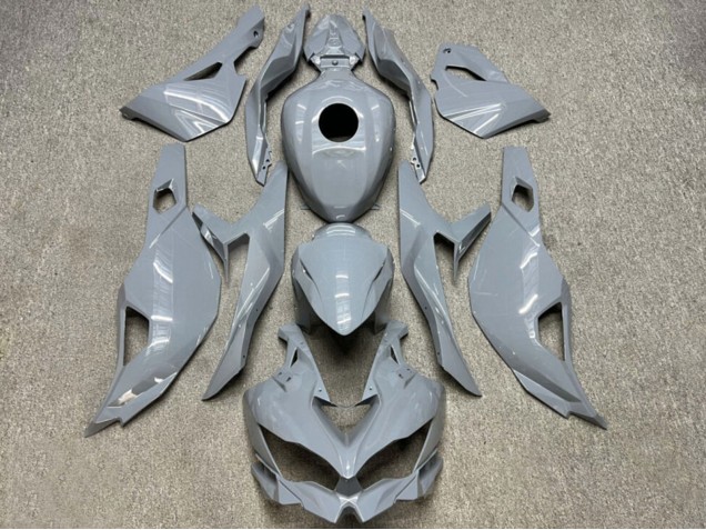 2019-2025 Kawasaki ZX4R ZX-4RR Motorcycle Fairings - Glossy Nardo Grey