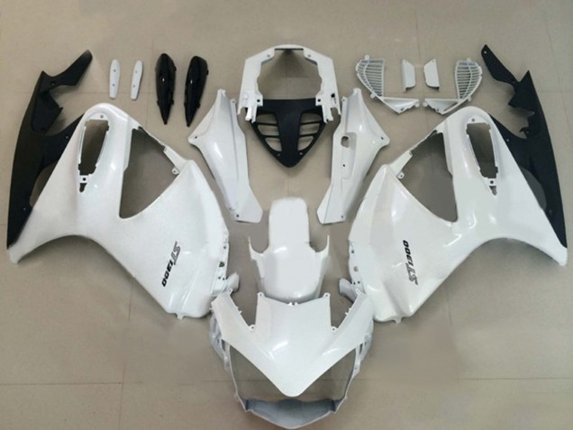 2002-2016 Honda ST1300 Motorcycle Fairings - White Black