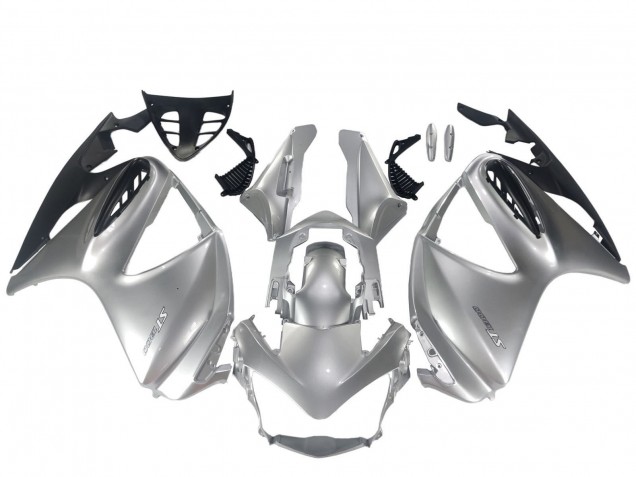 2002-2016 Honda ST1300 Motorcycle Fairing - Silver Matte Black