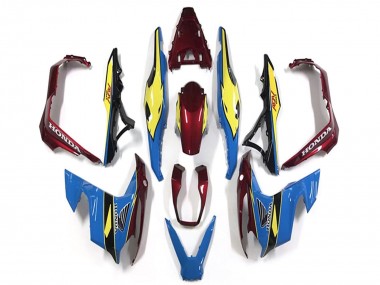 Cheap 2018-2021 Honda ADV150 Motorcycle Fairings - Blue Yellow Red