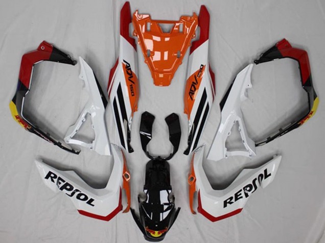 2018-2021 Honda ADV150 Motorcycle Fairings - White Orange Red Yellow Glossy Black Repsol