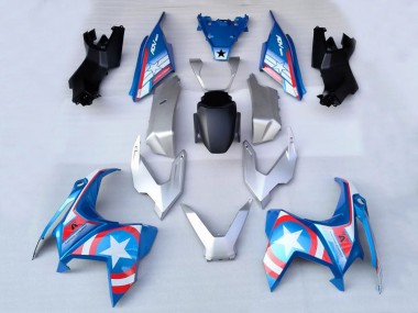 Cheap 2022-2024 Honda ADV160 Motorcycle Fairings - Silver Blue Red White Star