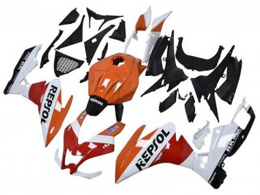 Cheap 2012-2018 Aprilia RS4 50 125 Motorcycle Fairings - Orange White Red Glossy Black Repsol