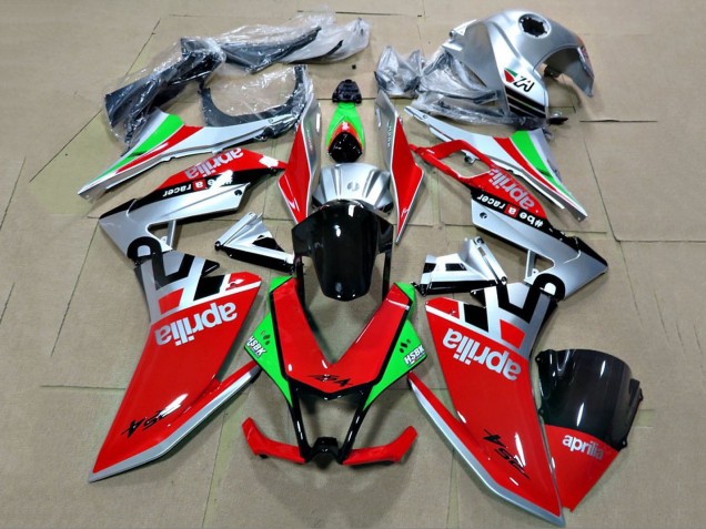 2012-2018 Aprilia RS4 50 125 Motorcycle Fairings - Silver Red Green Glossy Black