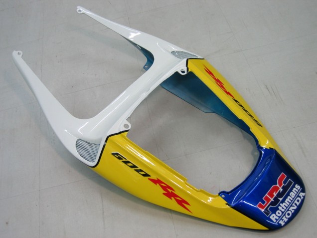 2005-2006 Honda CBR600RR Motorcycle Fairings - Blue White Yellow Rothmans