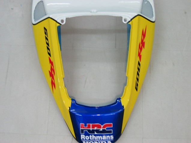 2005-2006 Honda CBR600RR Motorcycle Fairings - Blue White Yellow Rothmans