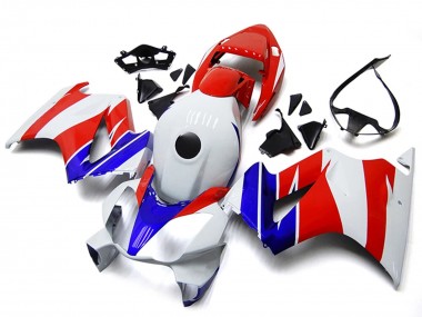 Cheap 2002-2013 Honda VFR800 Motorcycle Fairings - White Red Blue No Decal