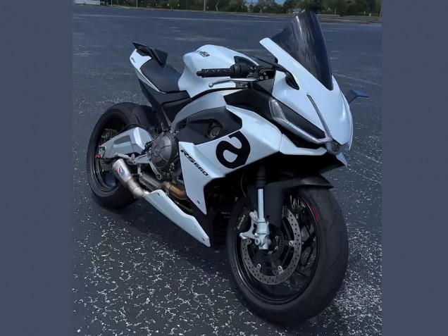 2020-2024 Aprilia RS660 Motorcycle Fairings - White