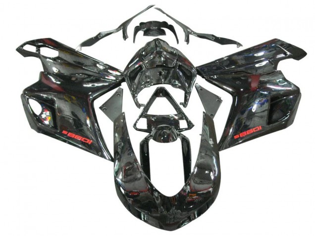 2007-2014 Ducati 1098 Motorcycle Fairings - Glossy Black