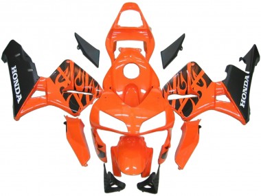 Cheap 2003-2004 Honda CBR600RR Abs Fairings - Orange White Red Glossy Black Repsol