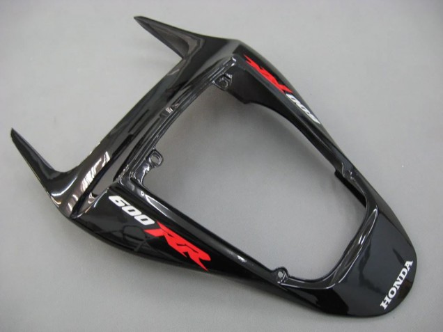 2007-2008 Honda CBR600RR Motorcycle Fairings - Grey Glossy Black with Decals