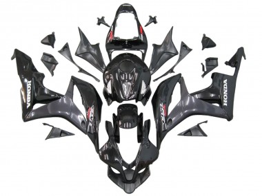 Cheap 2007-2008 Honda CBR600RR Motorcycle Fairings - Grey Glossy Black with Decals