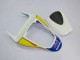 2007-2008 Honda CBR600RR Motorcycle Fairings - White Blue Yellow Rothmans