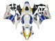2007-2008 Honda CBR600RR Motorcycle Fairings - White Blue Yellow Rothmans