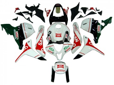 Cheap 2009-2012 Honda CBR600RR Motorcycle Fairings - White Red Green Castrol San Carlo