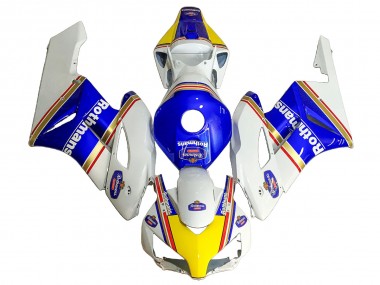 Cheap 2004-2005 Honda CBR1000RR Motorcycle Fairings - White Blue Yellow Rothmans