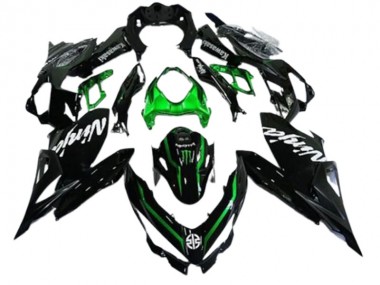 Cheap 2018-2024 Kawasaki EX400 Motorcycle Fairings - Glossy Black Green Monster