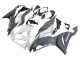 2019-2022 Kawasaki ZX6R Motorcycle Fairings - White Grey Green