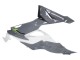 2019-2022 Kawasaki ZX6R Motorcycle Fairings - White Grey Green