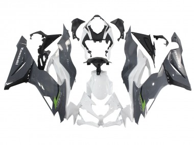 Cheap 2019-2022 Kawasaki ZX6R Motorcycle Fairings - White Grey Green