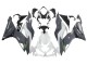 2019-2022 Kawasaki ZX6R Motorcycle Fairings - White Grey Green