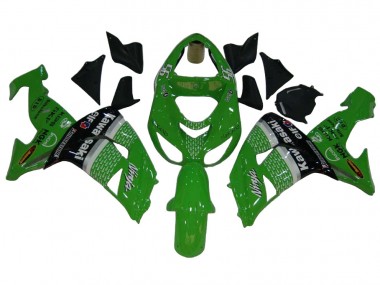 Cheap 2006-2007 Kawasaki ZX10R Motorcycle Fairings - Green White Black Elf