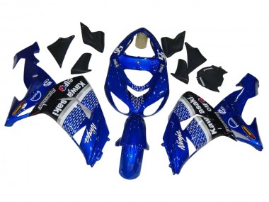 Cheap 2006-2007 Kawasaki ZX10R Motorcycle Fairings - Blue White Black Elf