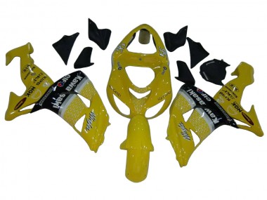 Cheap 2006-2007 Kawasaki ZX10R Motorcycle Fairings - Yellow Silver Black Elf
