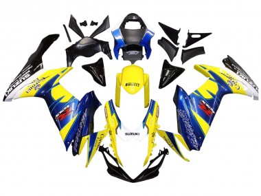 Cheap 2011-2024 Suzuki GSXR 600/750 Motorcycle Fairings - Yellow Blue White Black Corona Extra Alstare