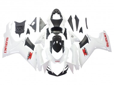 Cheap 2011-2024 Suzuki GSXR 600/750 Motorcycle Fairings - White Glossy Black Red Decal