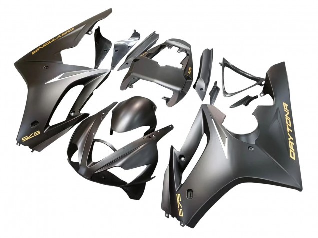 2006-2008 Triumph Daytona 675 Motorcycle Fairings - Matte Black