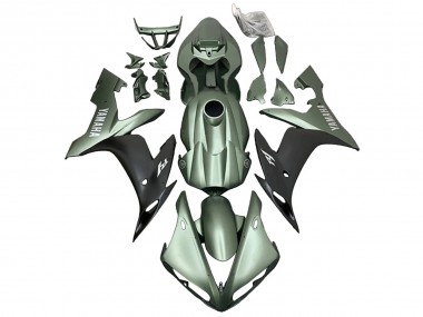 Cheap 2004-2006 Yamaha YZF R1 Motorcycle Fairings - Matte Green Matte Black