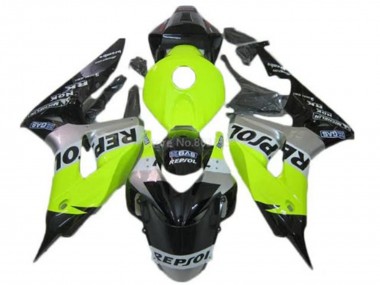 Cheap 2006-2007 Honda CBR1000RR Motorcycle Fairings - Green Silver Glossy Black Repsol